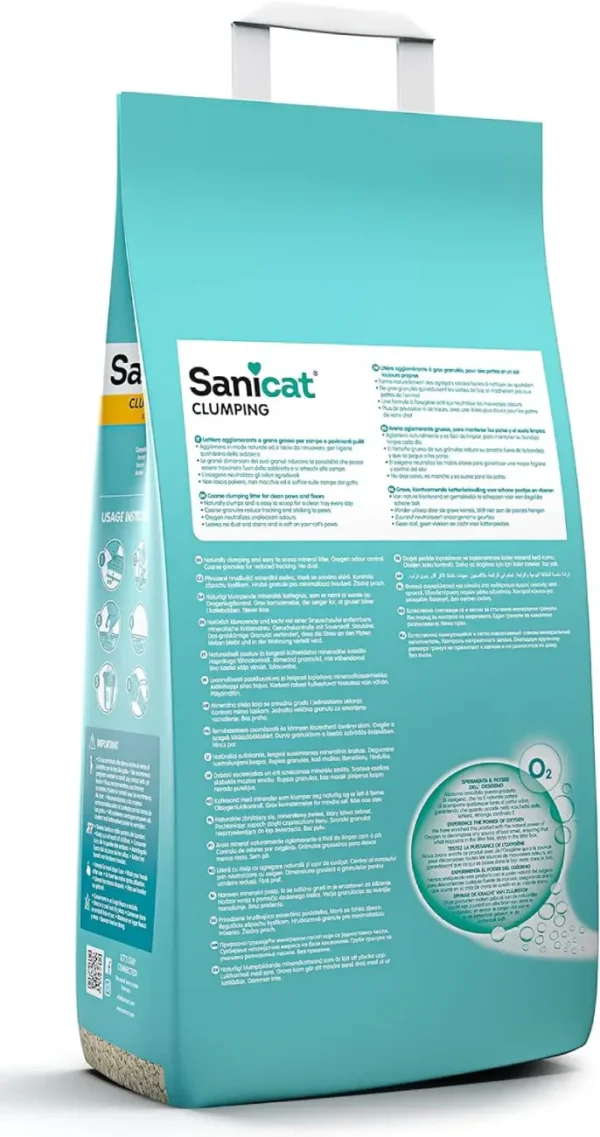 Sanicat Arena para Gatos Aglomerante sin Perfume | 10 L - Imagen 3