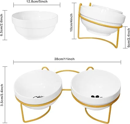 comedero para gatos ergonomico y de metal